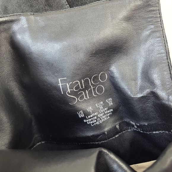 Franco Sarto L-Hesperia Black Suede Over the Knee Boots Size 9 - Picture 10 of 14